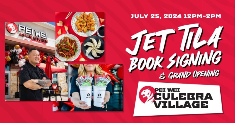 Chef Jet Tila Book Signing at Pei Wei Culebra Village! Chef Jet Tila Book Signing at Pei Wei Culebra Village!