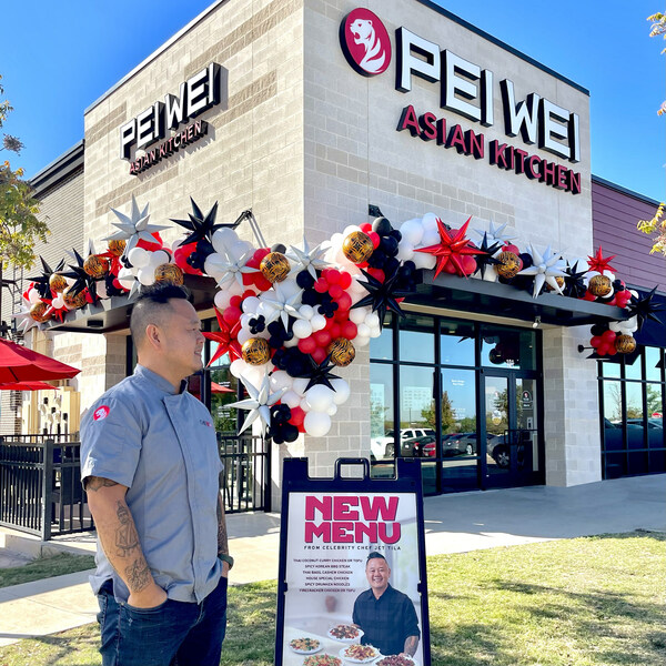 Celebrity Chef Jet Tila at a Pei Wei grand opening event Celebrity Chef Jet Tila at a Pei Wei grand opening event
