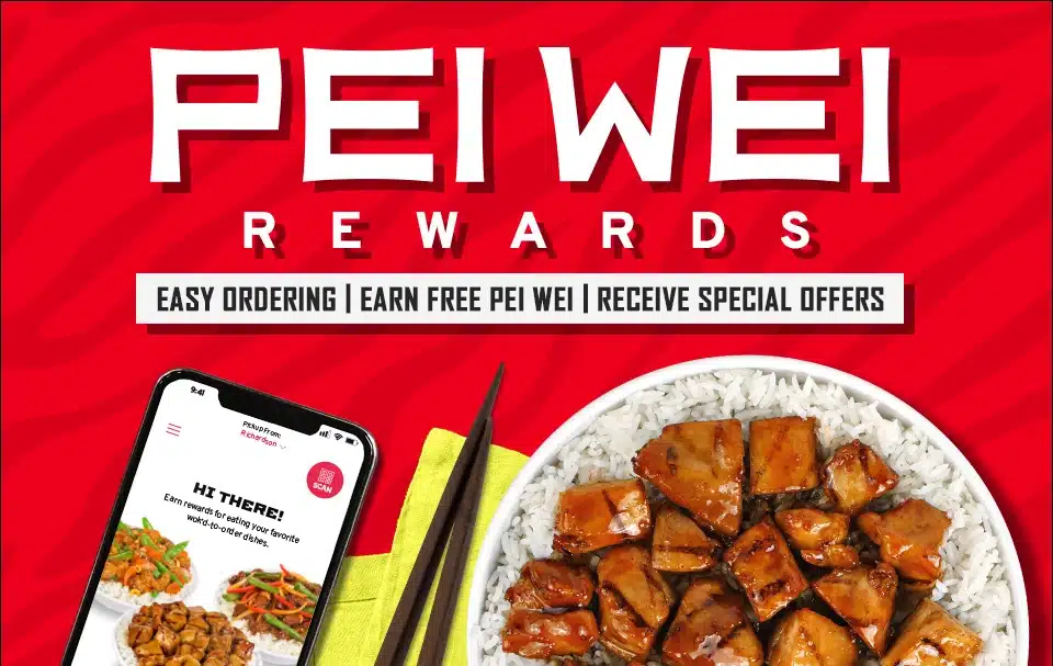 Pei Wei Rewards join today